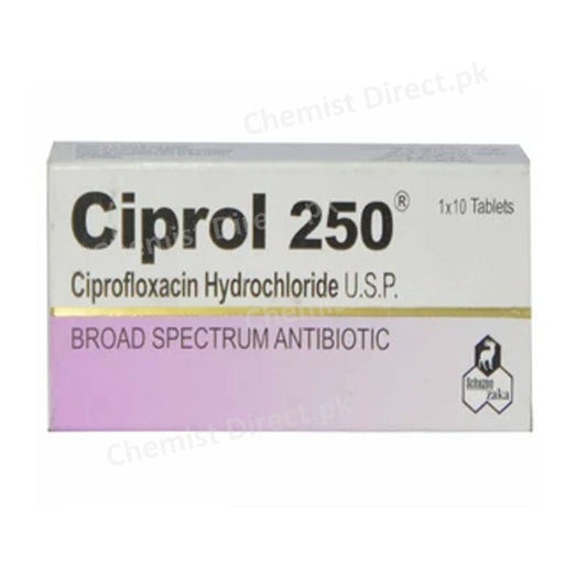 Ciprol 250 Tablet Schazoo zaka Quinolones Anti-bacterial Ciprofloxacin