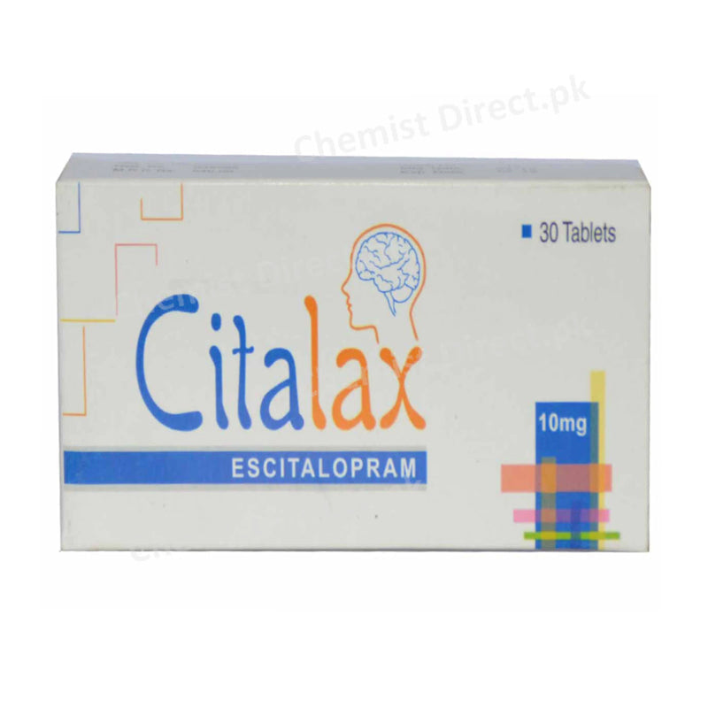 Citalax 10mg Tablet Shrooq Pharmaceuticals Escitalopram