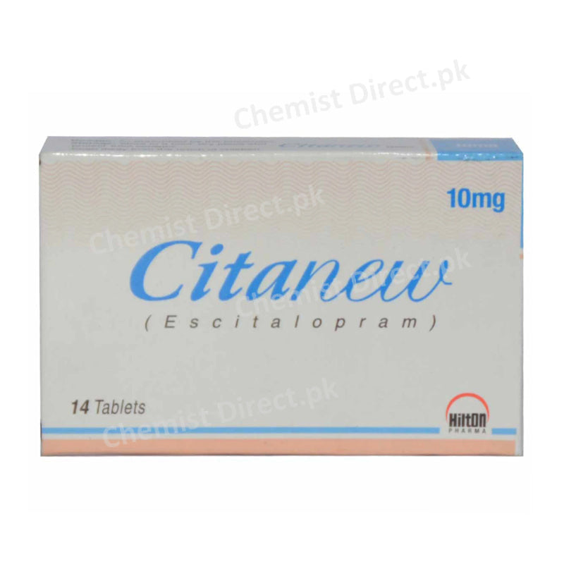 Citanew Tablet 10mg Hilton Pharma Anti Depressant Escitalopram