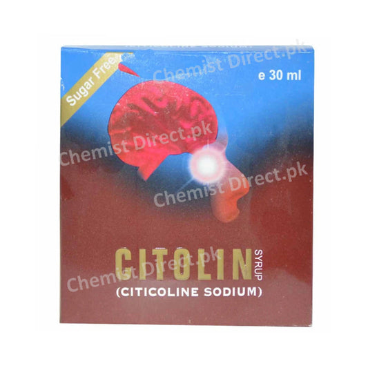 Citolin Syrup 500mg/5ml 30ml Global Pharma Psychostimulant Citicoline Sodium