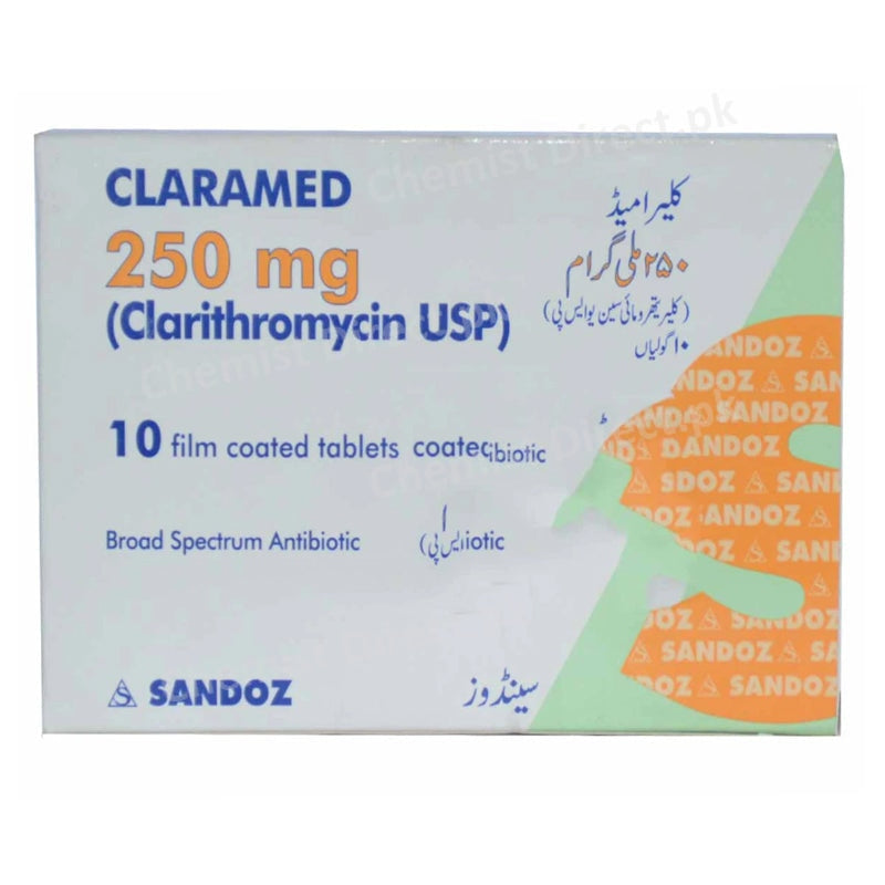 Claramed 250mg Tablet – ChemistDirect.pk