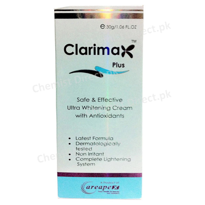 Clarimax Plus Cream - Whitening & Glowing Formula | ChemistDirect.pk