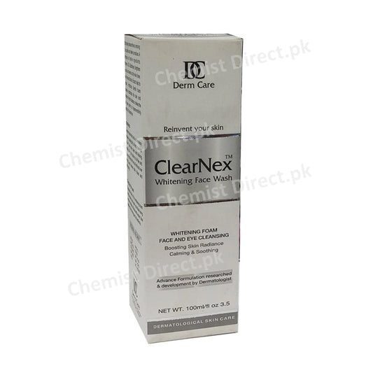 Clear Nex Whitening Face Wash 100ml Derma Care Whitening Foam Face Eye Cleansing