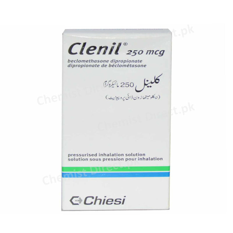 Clenil Inhalar 250mcg Chiesi Pharmaceuticals Corticosteroids Beclomethasone Dipropionate