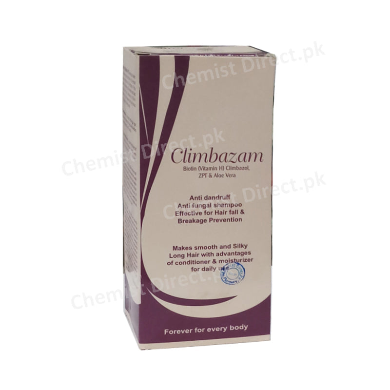 Climbazam Shampoo 120ml Biotin Vitamin H Climbazol Zpt&Aloevera Anti-Dandruff Roomi Enterprises