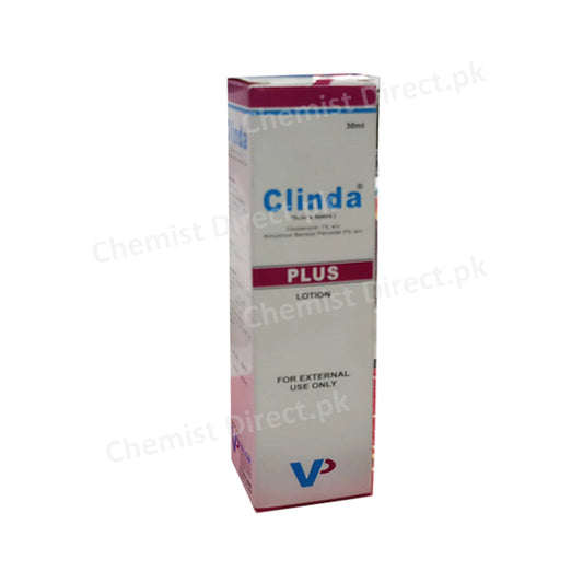 Clinda Plus Lotion 30ml Valor Pharmaceuticals Anti-acne Clindamycin 1%, Benzoyl Peroxide 5%