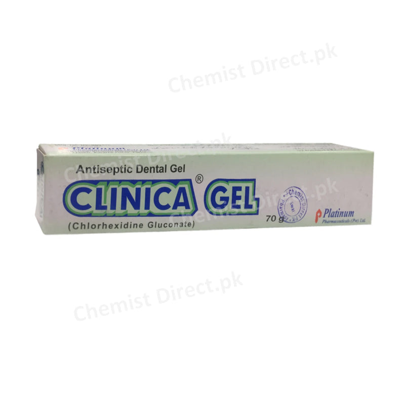 Clinica Gel 0.2% 70gram Platinum Pharmaceuticals Oral Hygiene Chlorhexidine