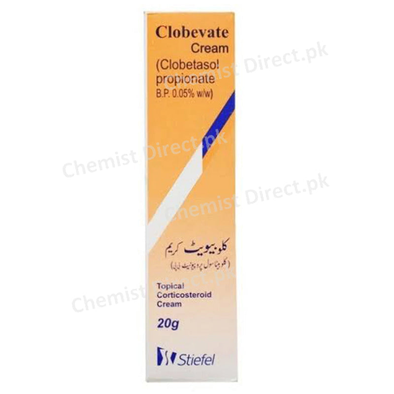Clobevate Cream 20g GLAXOSMITHKLINE Corticosteroid Clobetasol Propionate