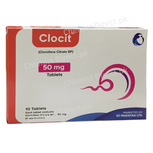 Clocit Tablets 50mg Tab Cirin Pharmaceuticals Hormonal Products Clomiphen Citrate
