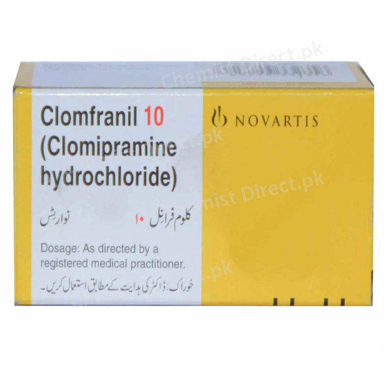 Clomfranil 10mg Tab Tablet Sandoz Anti Depressant Clomipramine