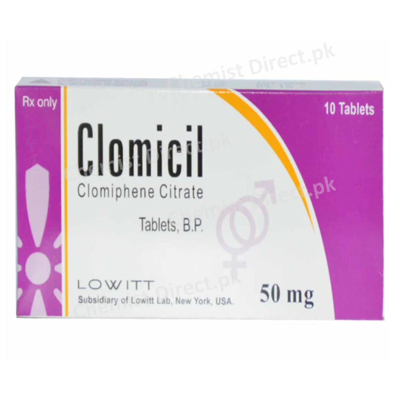 Clomicil 50mg Tab Tablet Clomiphene Citrate