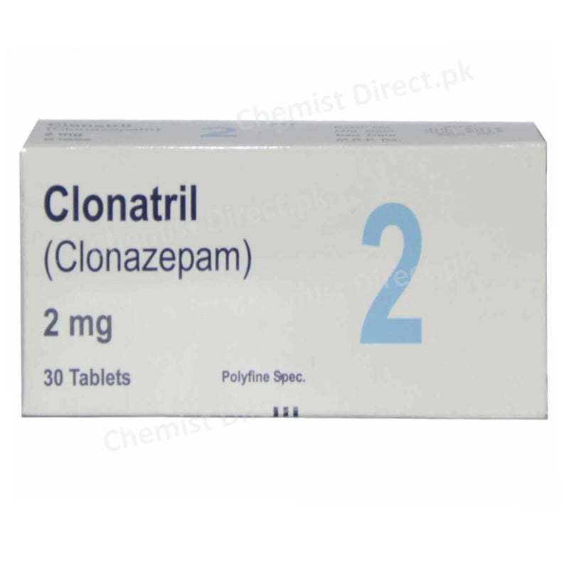 Clonatril 2mg Tab-Tablet POLYFINECHEM PHARMA_PVT_LTD BENZODIAZEPINE Clonazepam