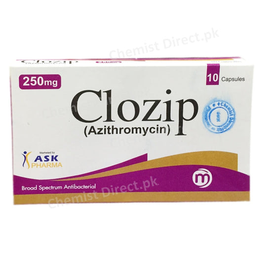 Clozip Azithromycin 250mg Tablet ASK Pharma