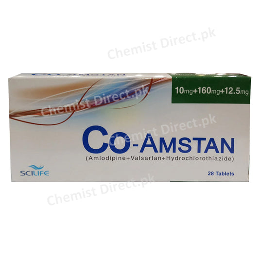 Co-amstan-10_160_12.5mg Tablet Scilife Pharma-Amlodipine Valsartan Hydrochlorothiazide