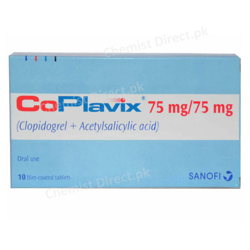 Co Plavix Tab 75mg 75mg Sanofi Aventis Anti Platelet Aggregation Clopidogrel 75mg Aspirin 75mg