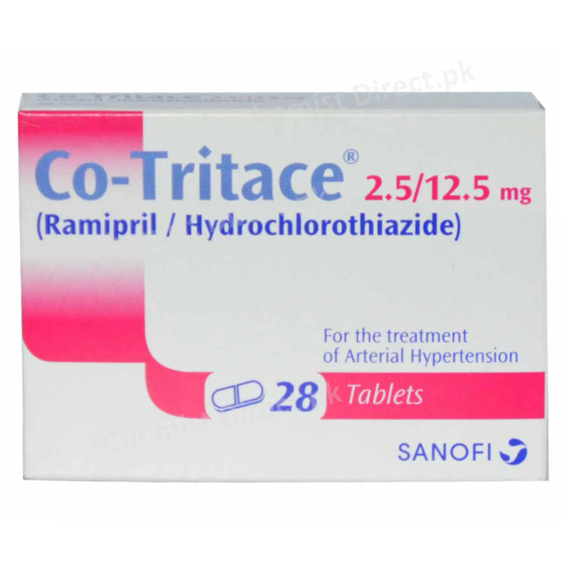 Co Tritace 2.5 12.5mg Tab Tablet SANOFIAVENTIS Anti Hypertensive Ramipril 2.5mg Hydrochlorothiazide 12.5mg