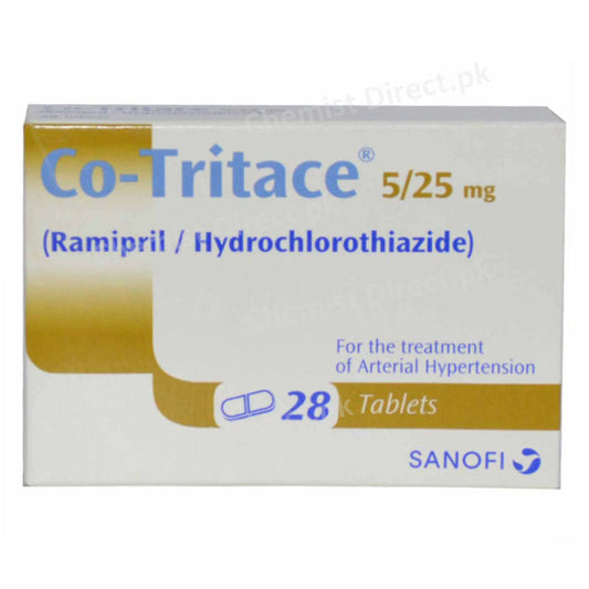 Co Tritace 5 25mg Tab Tablet SANOFIAVENTIS Anti Hypertensive Ramipril 5mg Hydrochlorothiazide 25mg