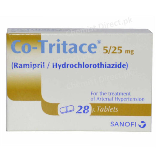 Co Tritace 5 25mg Tab Tablet SANOFIAVENTIS Anti Hypertensive Ramipril 5mg Hydrochlorothiazide 25mg