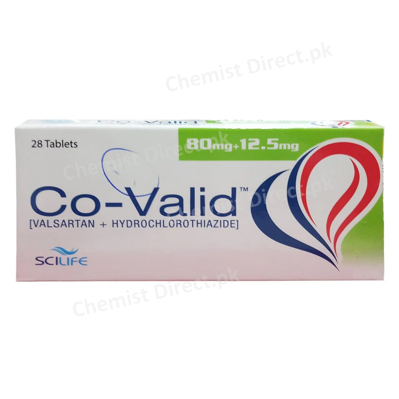 Co Valid 80 12.5mg Tab Tabelet Scilife Pharma PVT LTD Anti Hypertensive Valsartan 80mg Hydrochlorothiazide 12.5mg