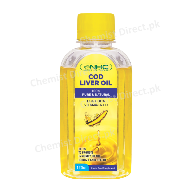 Cod Liver Oil 120 Ml Syrup Medicine