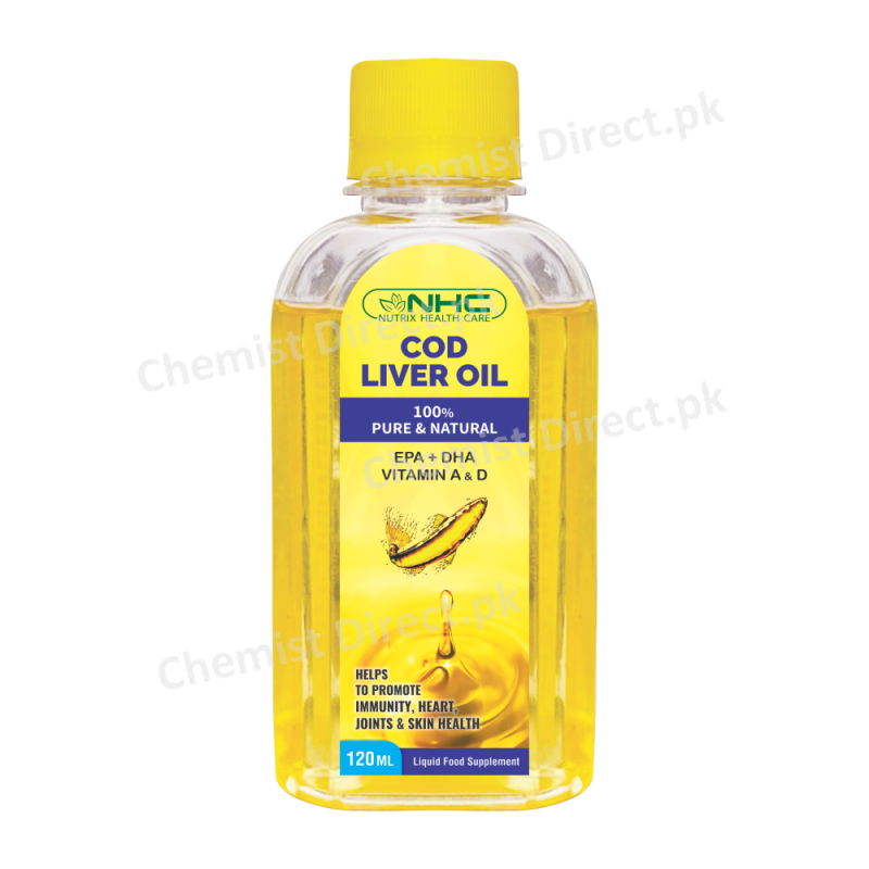 Cod Liver Oil 120 Ml Syrup Medicine