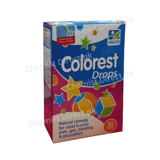 Colorest Drops Hinucon Anti-Flatulant Fennel,Chamomile,Mint Dry Extract