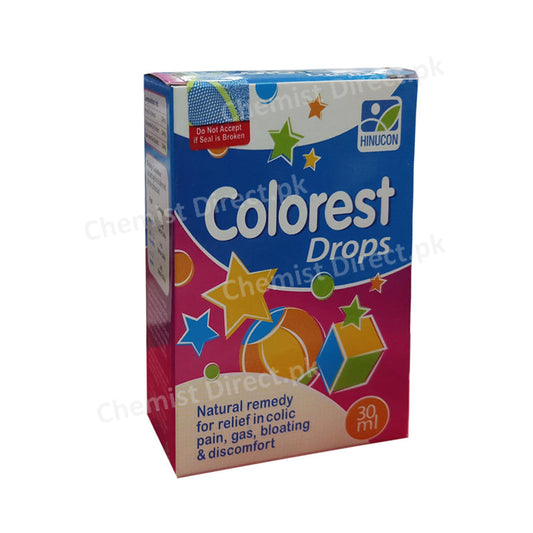 Colorest Drops Hinucon Anti-Flatulant Fennel,Chamomile,Mint Dry Extract