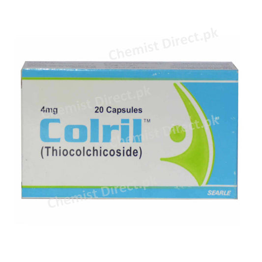 Colril Capsule 4mg Searle Pakistan Muscle Relaxant Thiocolchicoside