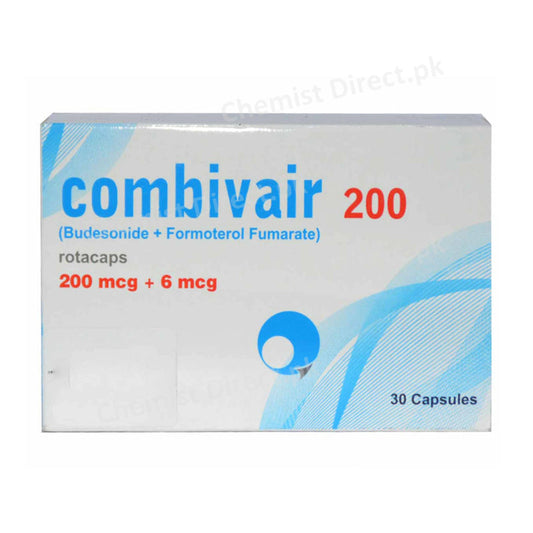 Combivair 200+6mcg Rotacap Capsule Highnoon Laboratolies Asthma Copd Formoterol Fumarate 6mcg Budesonide 200mcg
