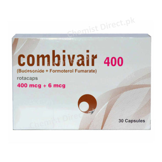Combivair 400+6mcg Rotacap Capsule Highnoon Laboratories Asthma/Copd Formoterol Fumarate 6mcg, Budesonide 400mcg
