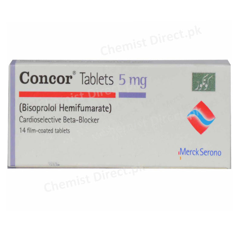 Concor 5mg Tab Tablet Martin Dow Pharmaceuticals Pak Ltd Anti Hypertensive Bisoprolol Hemifumarate