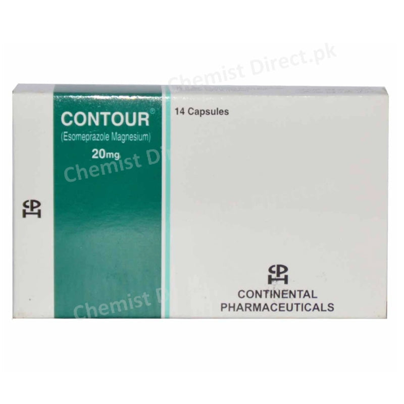 Contour 20mg Cap Capsule Continental Pharmaceuticals Anti Ulcerant Esomeprazole