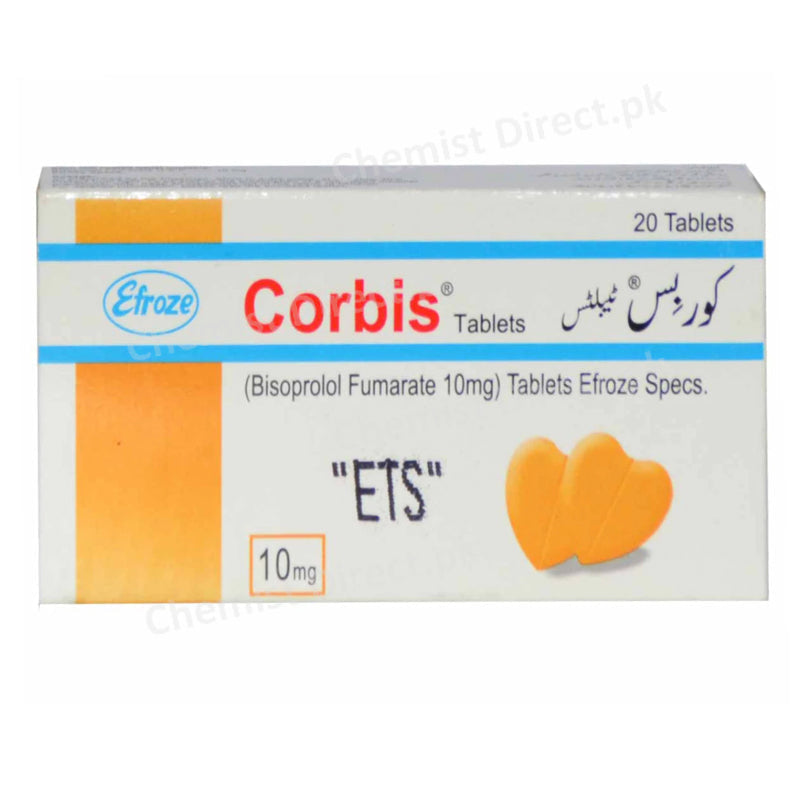 Corbis 10mg Tab Tablet Efroze Chemical Pvt Ltd Anti Hypertensive Bisoprolol Fumarate