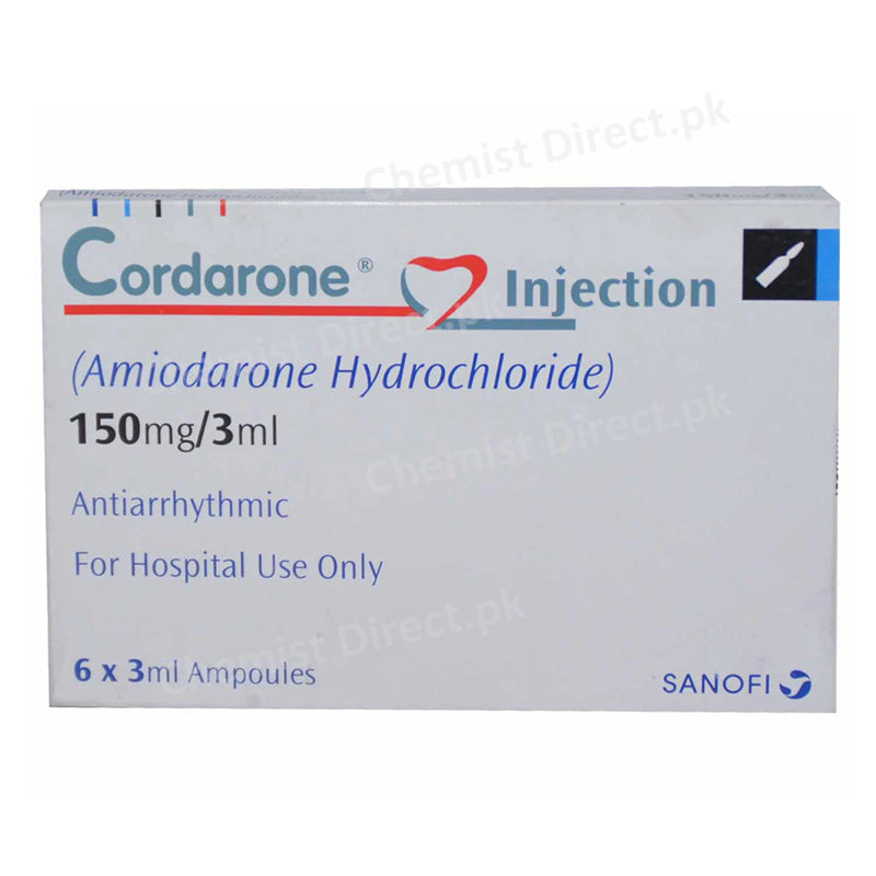 Cordarone 150mg Inj Injection Sanofi Aventis Cardiac Therapy Anti Arrhythmic Amiodarone 