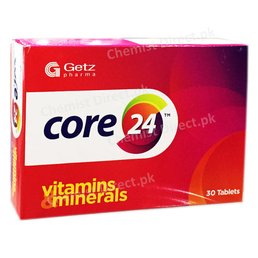 Core 24 Tablet Vitamin And Minerals Getz Pharma