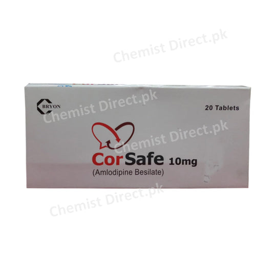 Corsafe Tablet 10mg Bryon Pharmaceuticals Anti-Hypertensive Amlodipine Besylate