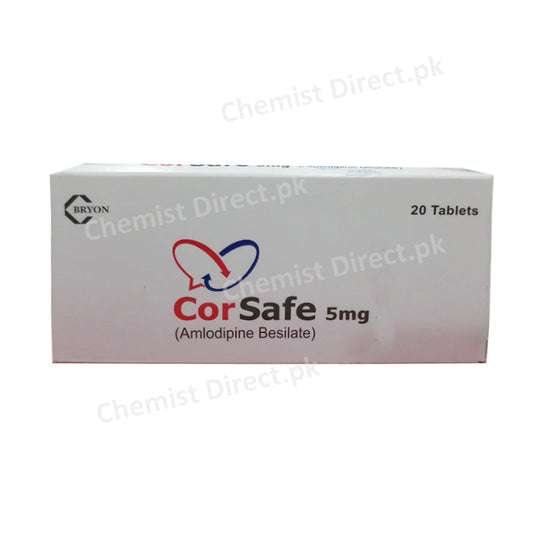 Corsafe Tablet 5mg Bryon Pharmaceuticals Anti-Hypertensive Amlodipine Besylate