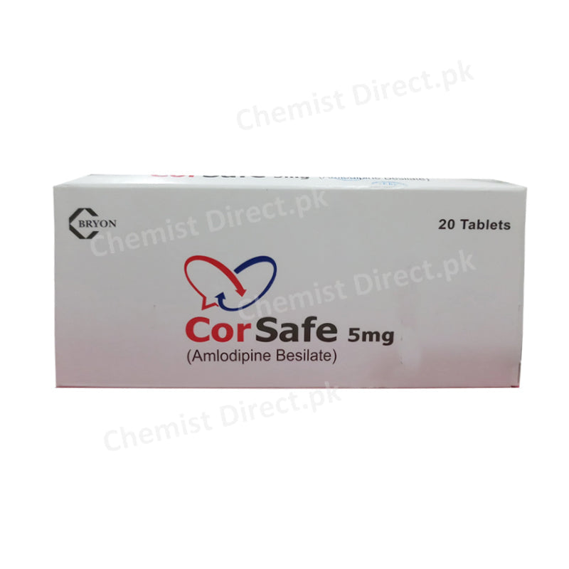 Corsafe Tablet 5mg Bryon Pharmaceuticals Anti-Hypertensive Amlodipine Besylate