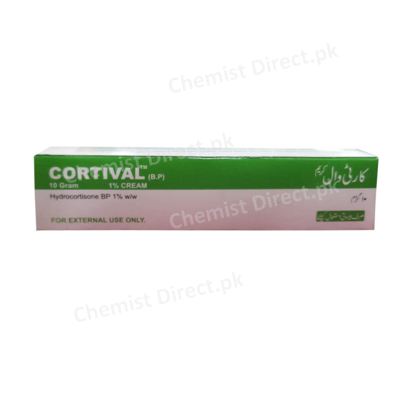 Cortival Cream 1% 10gram Valor Pharmaceuticals Corticosteroid Hydrocortisone