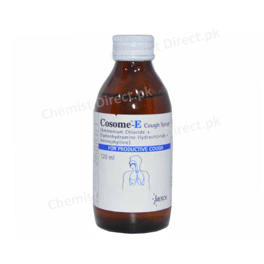 Cosome-E Syrup 120ml Martin Dow Pharmaceuticals Expectorant Aminophylline, Ammonium Chloride Containing Expectorants