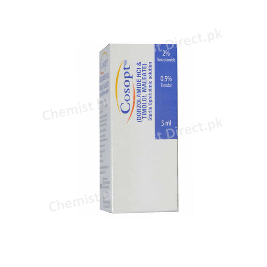 Cosopt Ophthalmic Drops 5ml Obs Pharma Anti-Glaucoma Dorzolamide Hcl 2% Timolol Maleate 5%