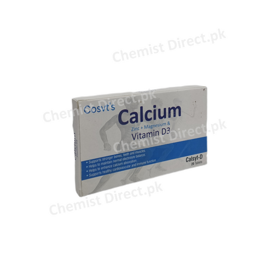 Cosvt’s calcium zinc magnesium and vitamin D3 Tablet Health