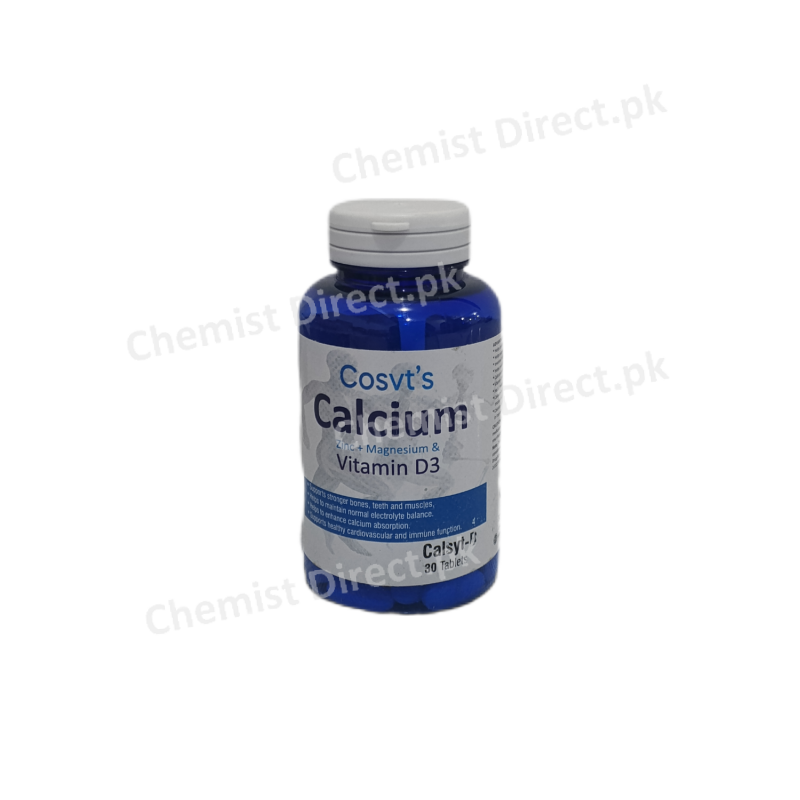 Cosvt’s Calcium Zinc + Magnesium & Vitamin D3 Health