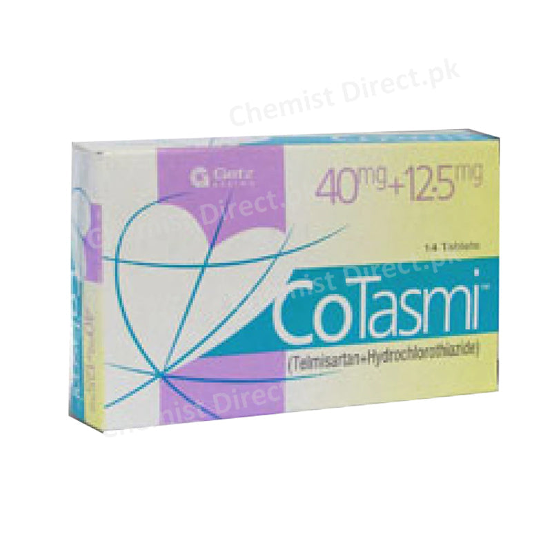 CoTasmi Tablet 40mg+12.5mg Getz Pharma Pakistan Anti-Hypertensive Telmisartan 40mg, Hydrochlorothiazide 12.5mg