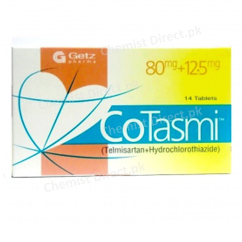 Cotasmi 80 12.5mg Tab Tablet Getz Pharma Pakistan Pvt Ltd Anti Hypertensive Telmisartan 80mg Hydrochlorothiazide 12.5mg