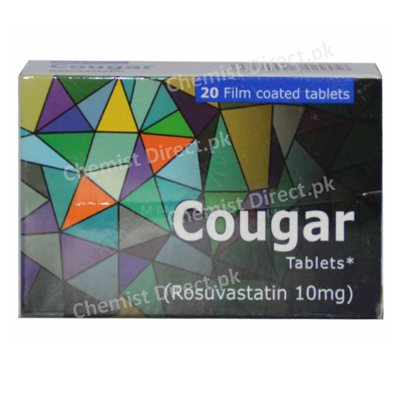 Cougar 10mg Tab Tablet Scotmann Pharmaceuticals Statins Rosuvastatin