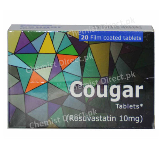 Cougar 10mg Tab Tablet Scotmann Pharmaceuticals Statins Rosuvastatin