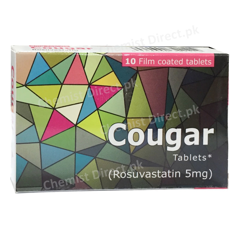 Cougar 5mg Tab Tablet Scotmann Pharmaceuticals Statins Rosuvastatin.