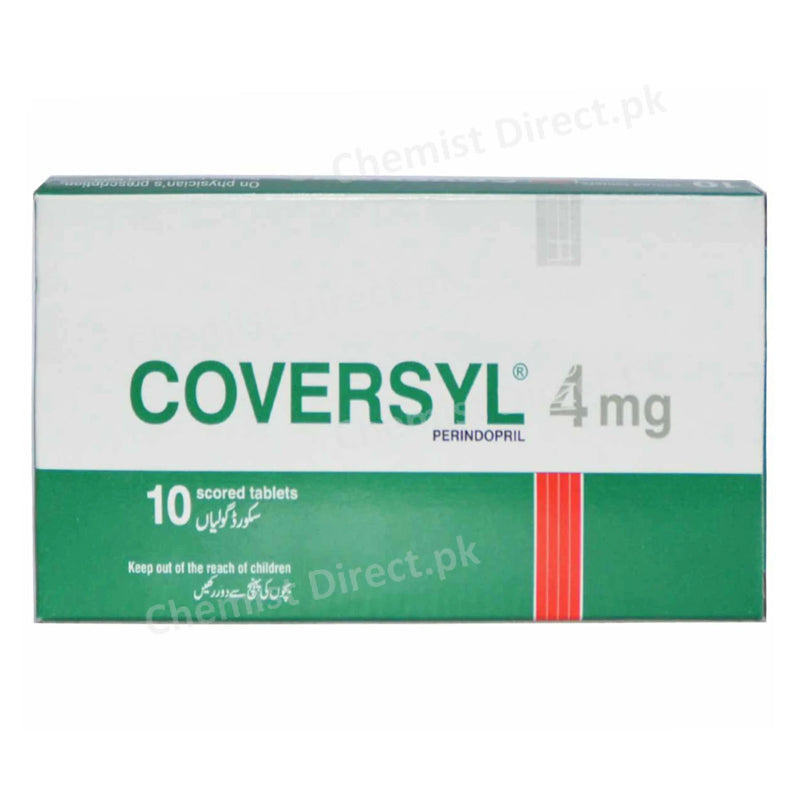 Coversyl 4mg Tab Tablet Servier Research And Pharmaceuticals Pakistan Anti Hypertensive Perindopril