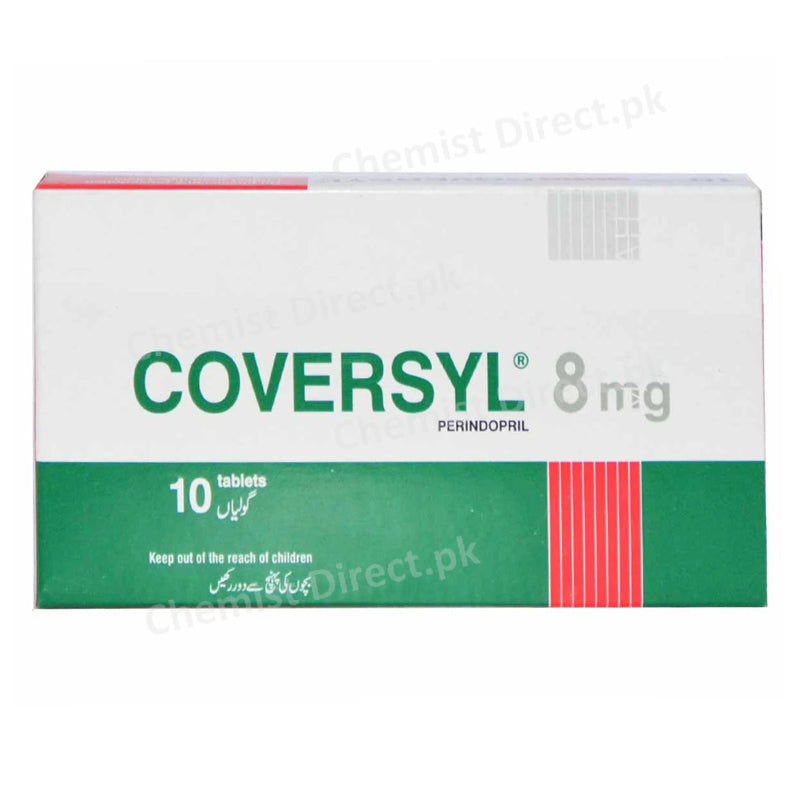 Coversyl 8mg Tab Tablet Servier ResearchAnd Pharmaceuticals Pakistan Anti Hypertensive Perindopril 